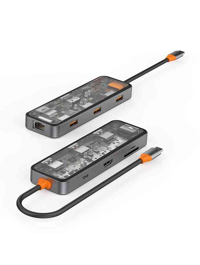 WiWU Cyber Hub 8 in 1 Multi-functional USB C